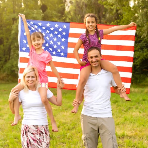 family moving to United States