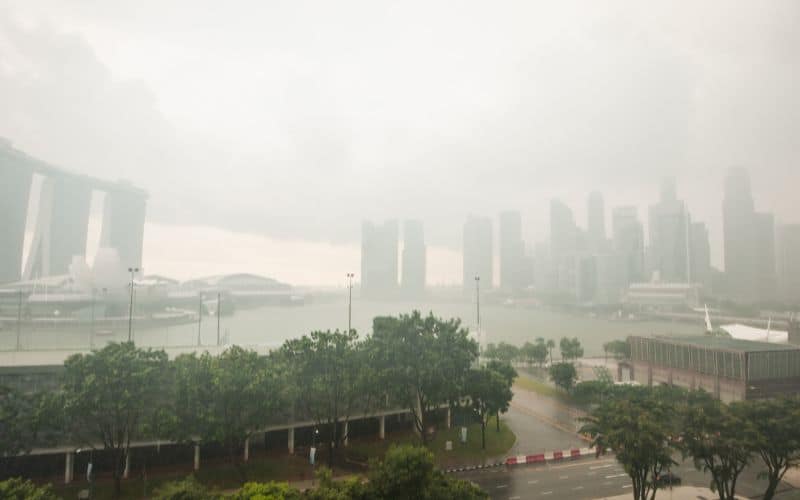 rain and bad weather in Singapore